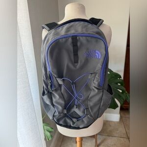 The‎ North Face Gray and Purple Outdoor Backpack Jester
